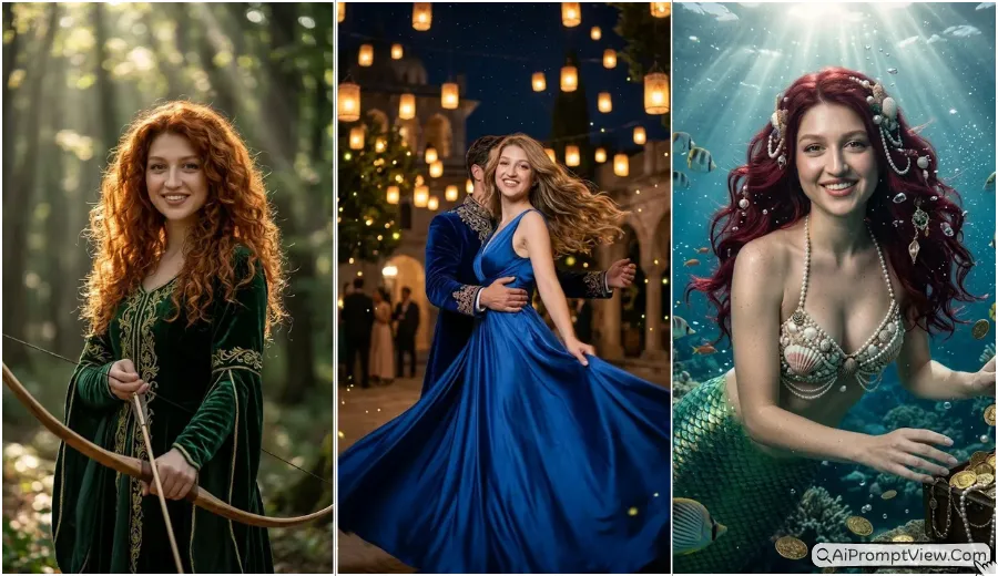 10 Magical Royal Princess AI Photo Prompts: Fairytale Style Edits