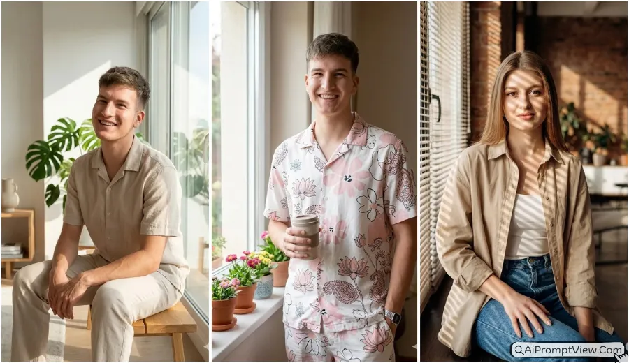 10 Natural Window Light AI Portrait Prompts for Summer 2026