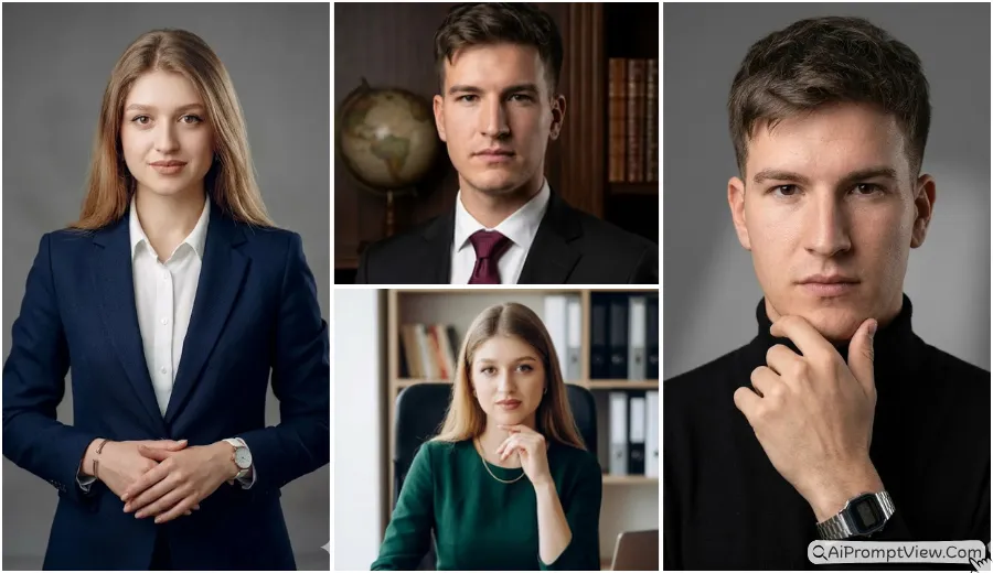 Professional Corporate Headshot AI Prompts for Realistic Profile Photos