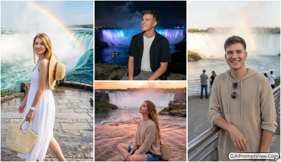 10 Gemini AI Niagara Falls Photo Editing Prompts 2026 (For Boys and Girls)