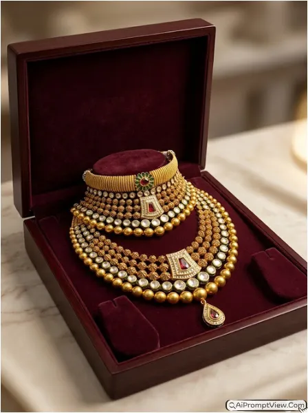 Haaram Necklace Prompts Photography AI Prompts