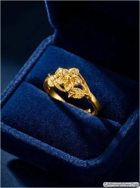 Royal Gold Rings Photography AI Prompts