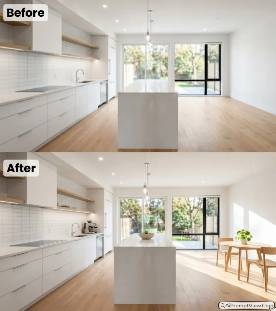 Open Kitchen and Breakfast Spaces