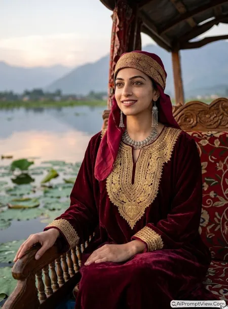 Royal Dal Lake Shikara Look