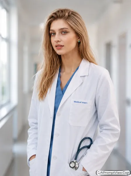 Young Doctor And Intern Portraits
