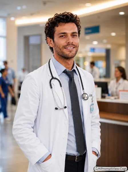Young Doctor And Intern Portraits