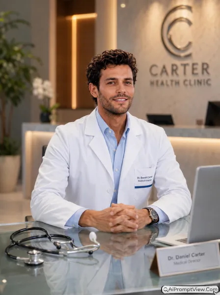 Clinic And Hospital Background Style Portraits