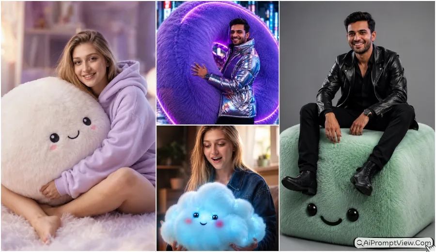 Gemini AI Funny Fluffy 3D Object Portrait Prompts