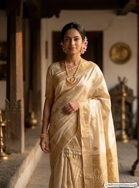 Royal Assamese Heritage Look