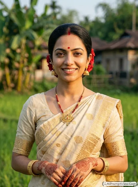 Bihu Festival Morning Look