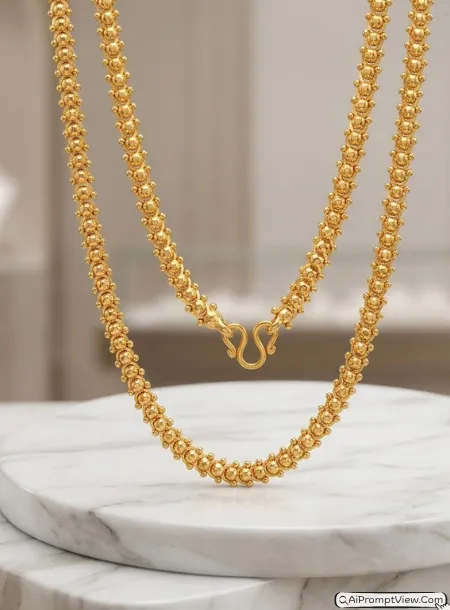 Gold Chain Photography AI Prompts