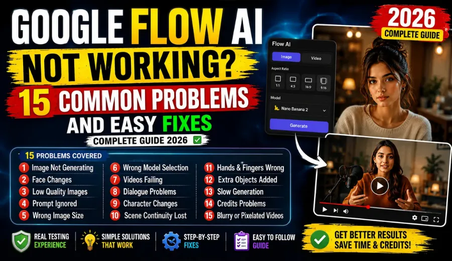 Flow AI Tool Not Working? Complete Guide to Fix Image and Video Problems (2026)