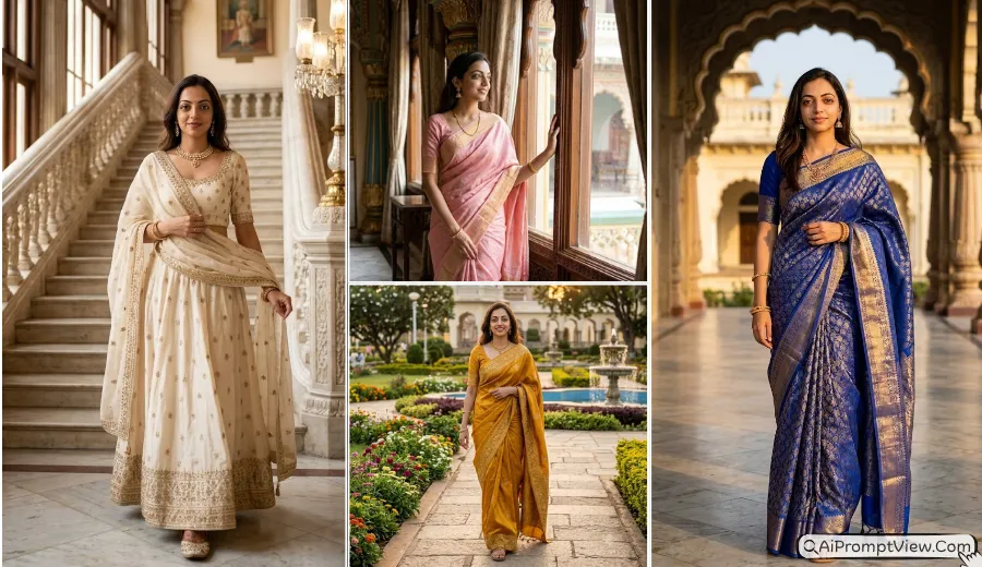 Mysore Palace Girls AI Photo Prompts – Stunning Royal Palace Photos